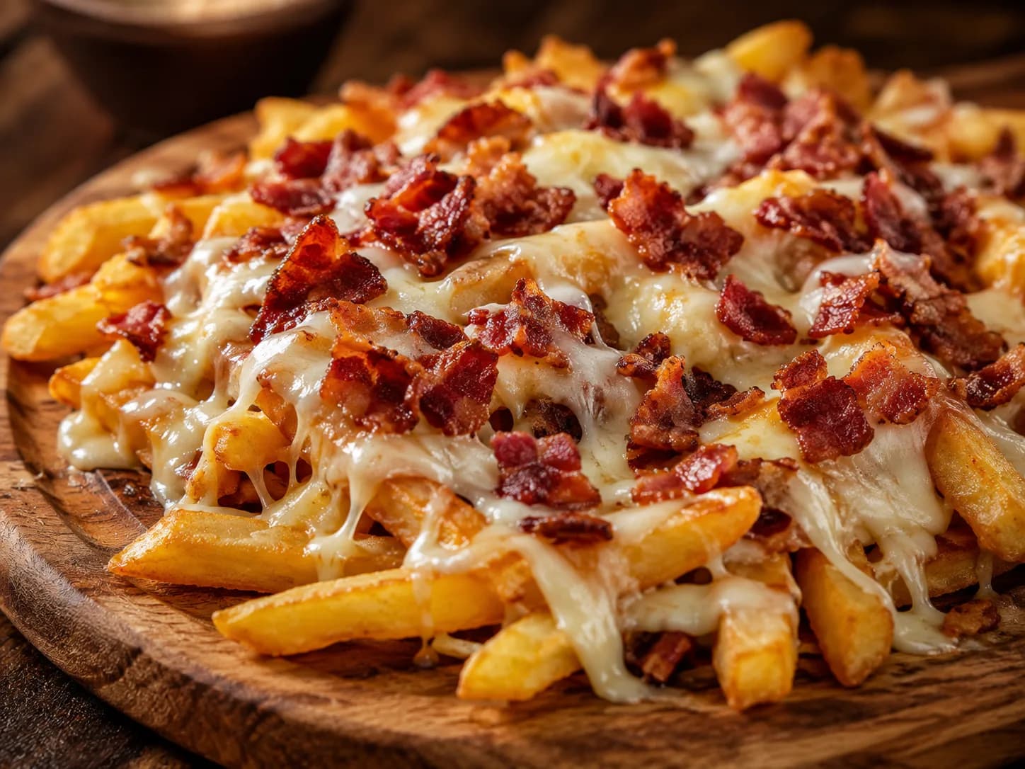 Fritas c/ Muçarela e Bacon
